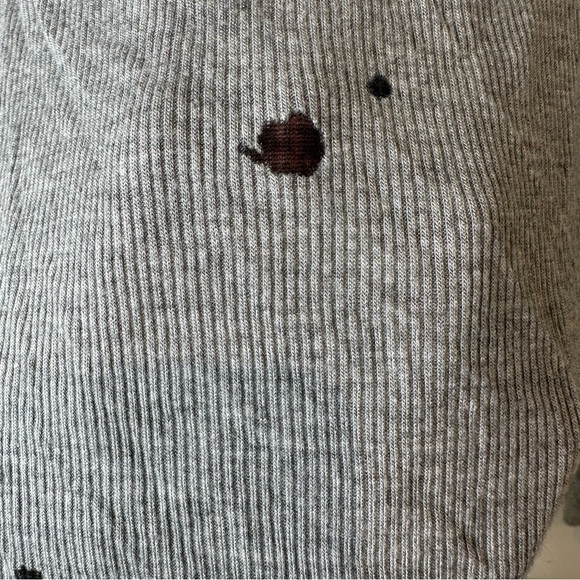 Michael Lauren Gray Ribbed Top - Picture 6 of 11